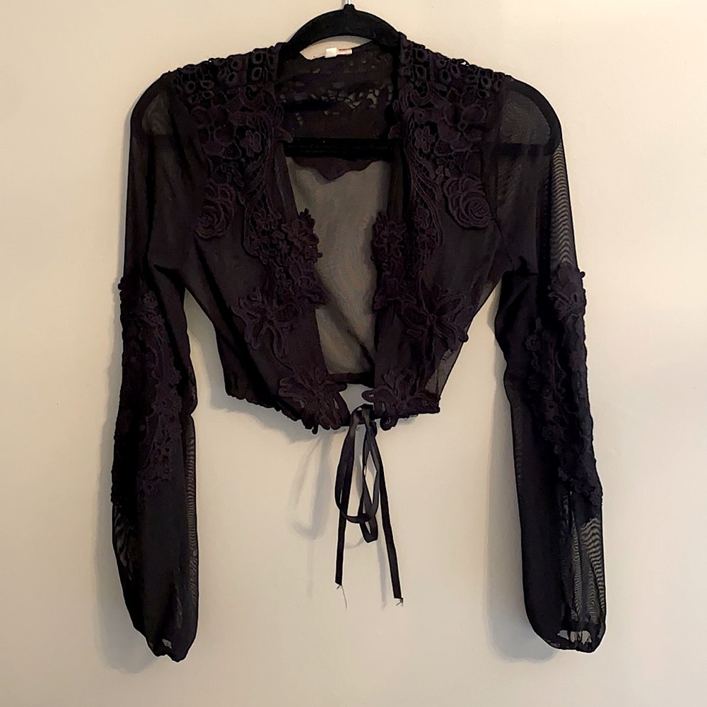 Sheer Lace Long Sleeve